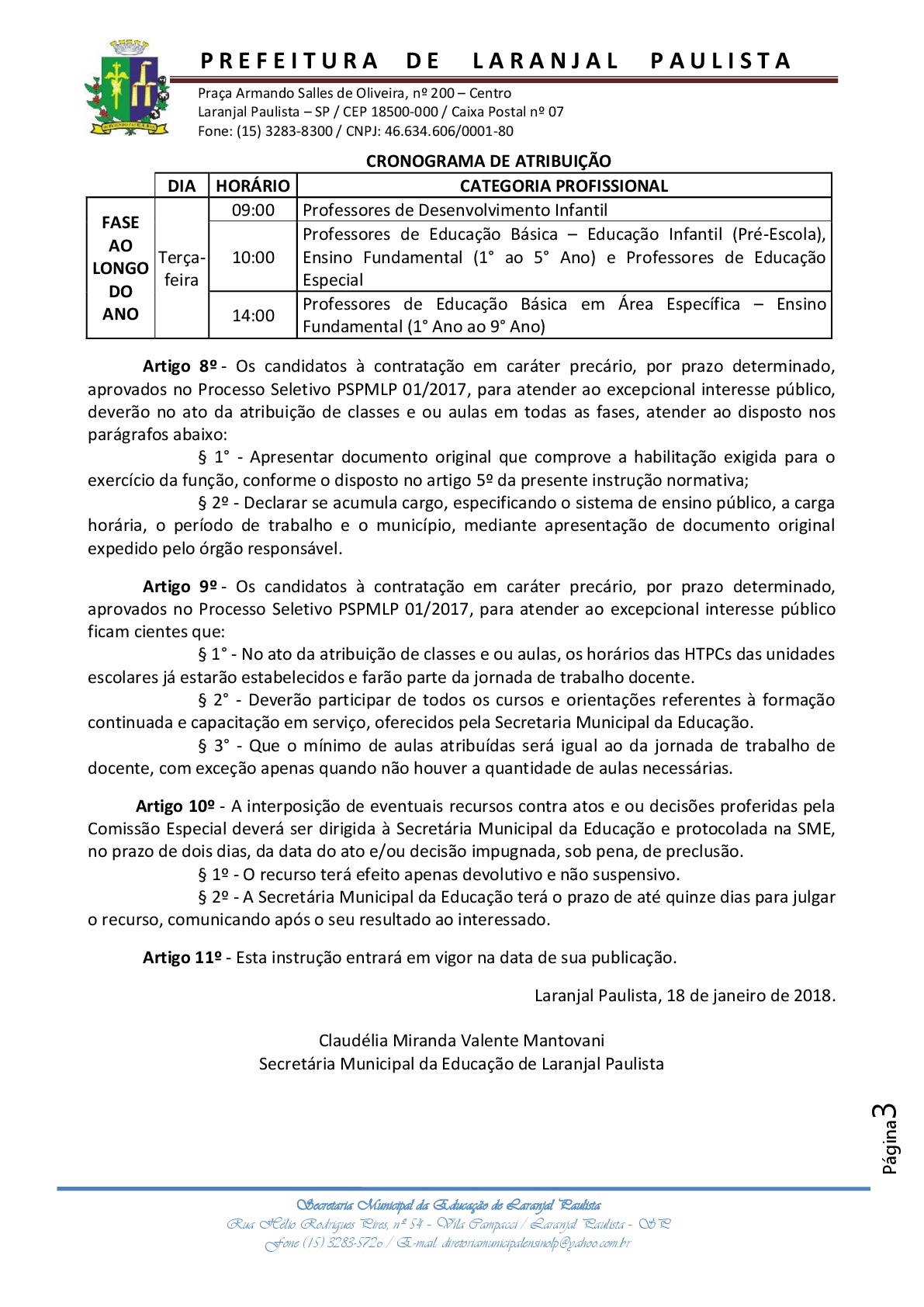 Instrução normativa 2018 - 001 - Excedentes processo seletivo.