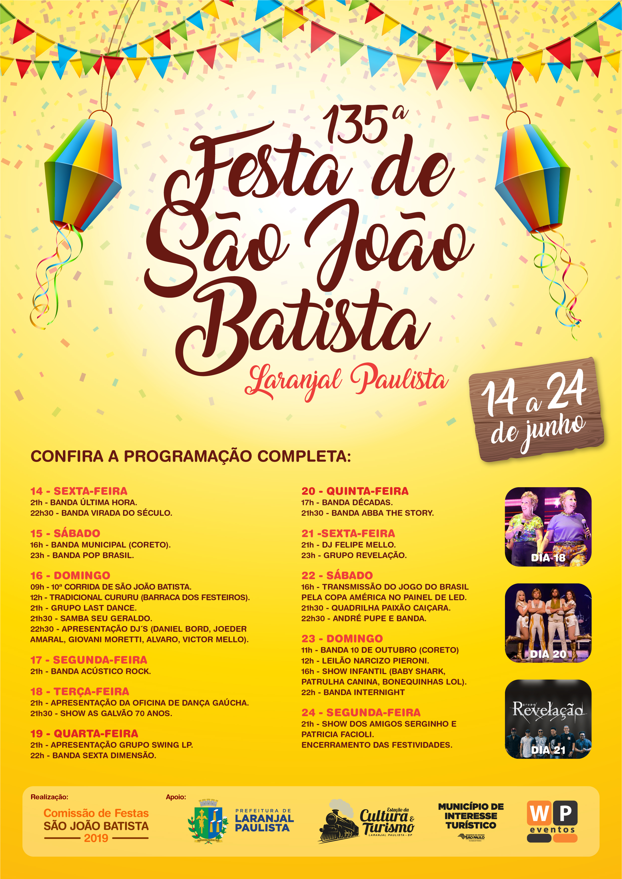 Confira programa    o completa 135   Festa S  o Jo  o Batista
