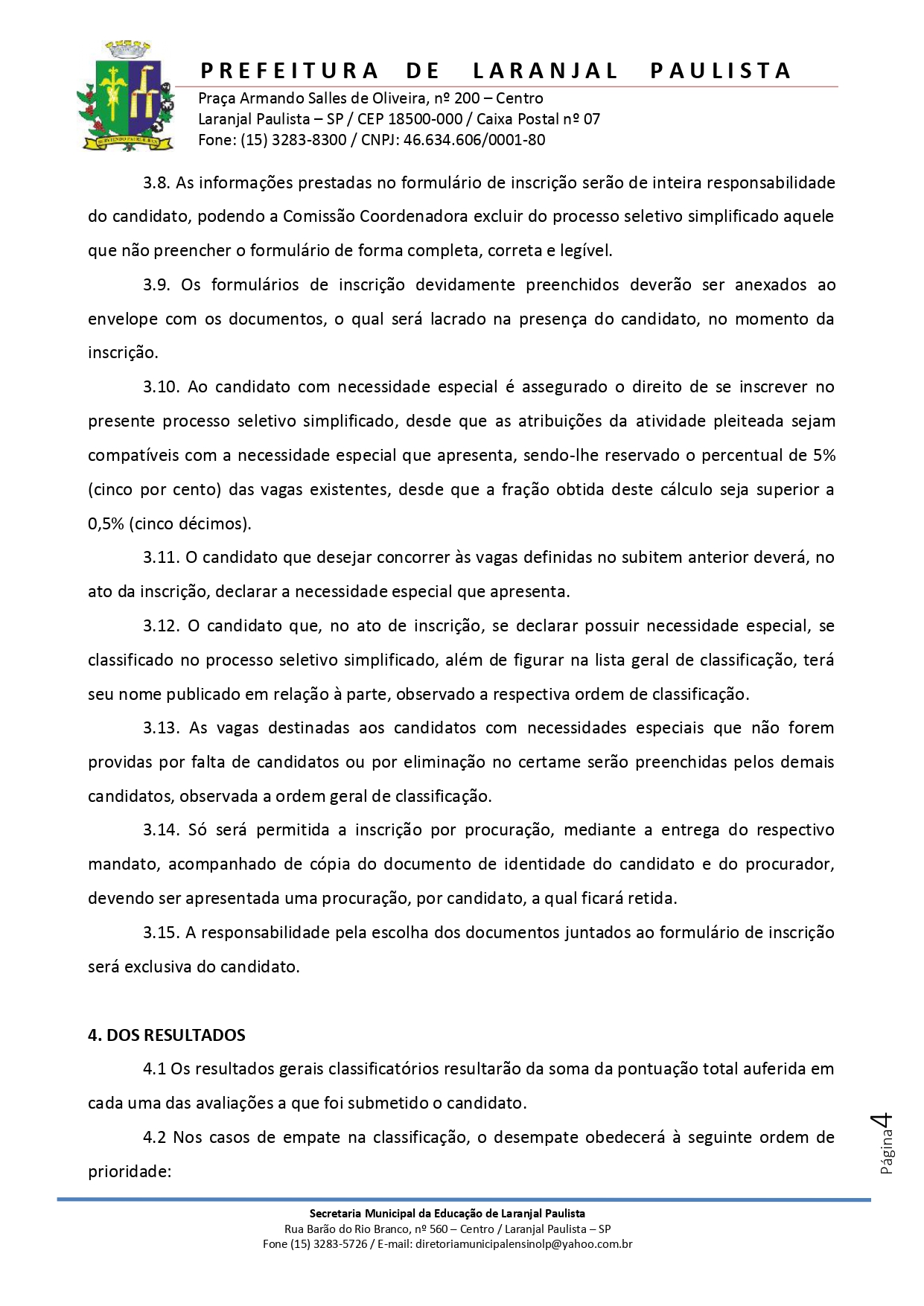 Edital nº 001/2022 de abertura de inscrições para seleção de assistentes de alfabetização do programa "Tempo de Aprender".