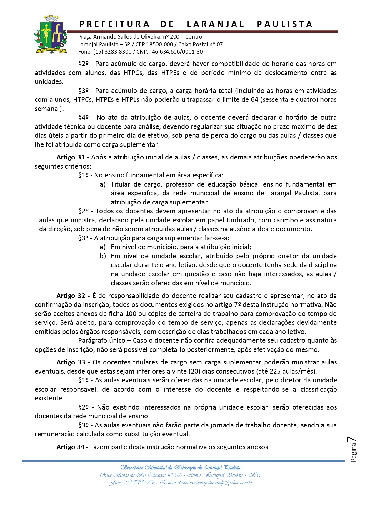 Instrução normativa SME nº 006/2022