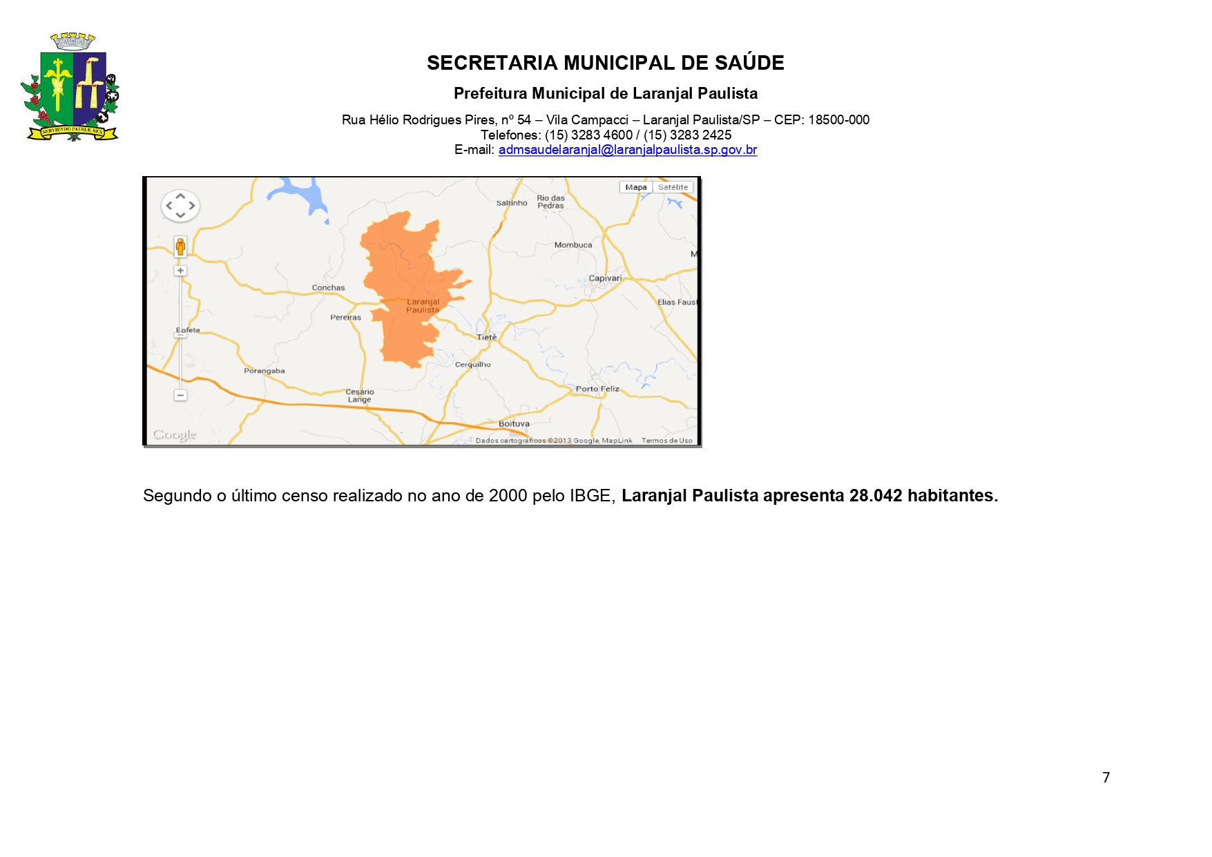 Plano Municipal de Saúde 2022 a 2025