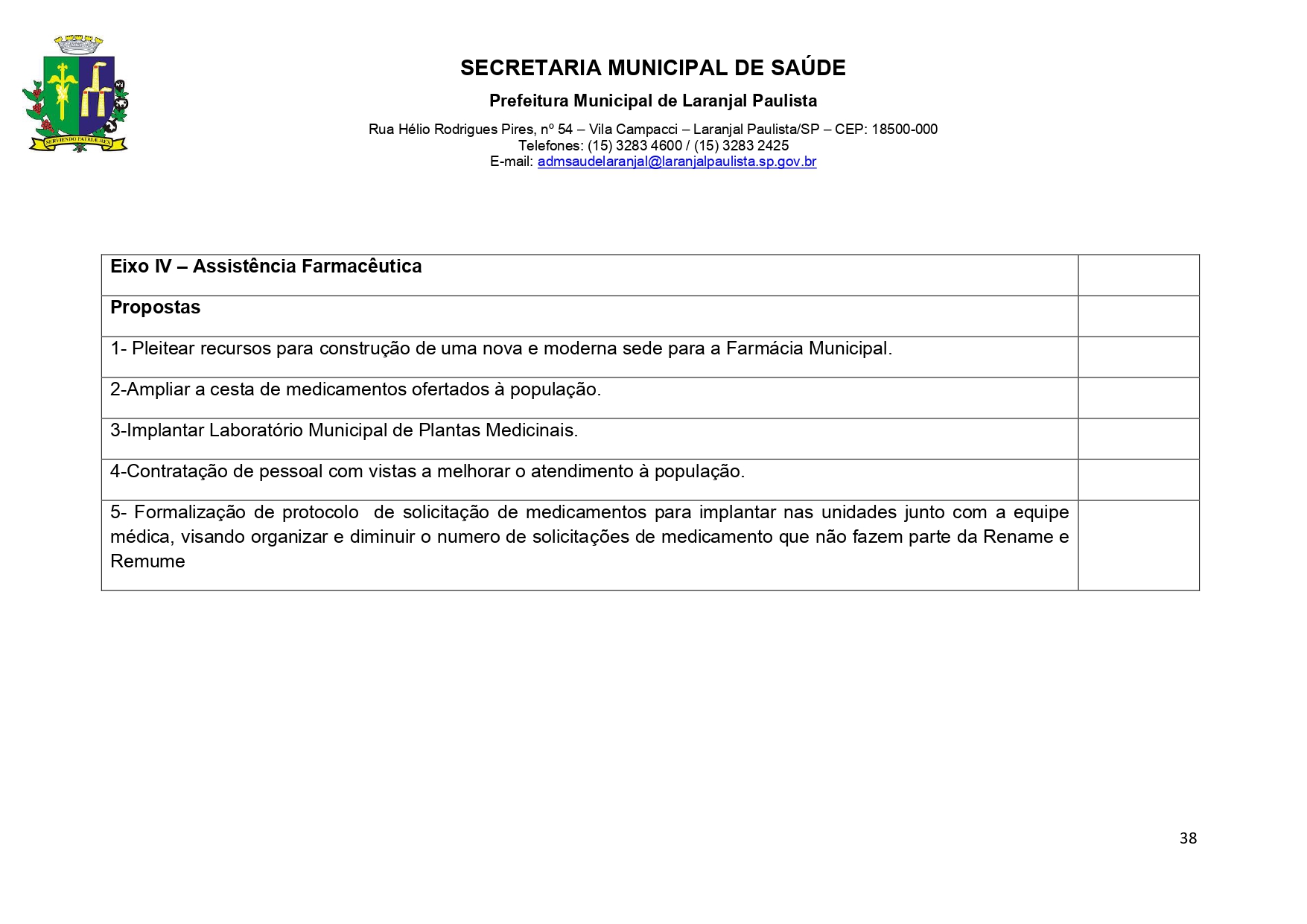 Plano Municipal de Saúde 2022 a 2025