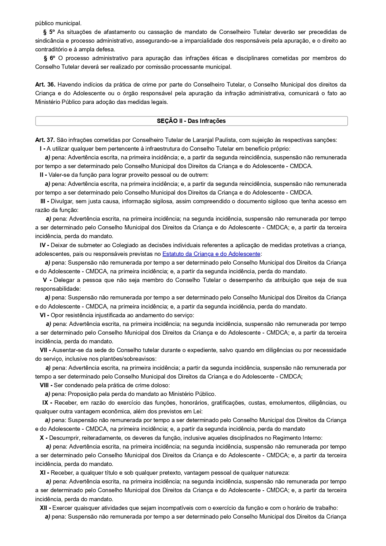 Lei Municipal nº 3.267/2019 