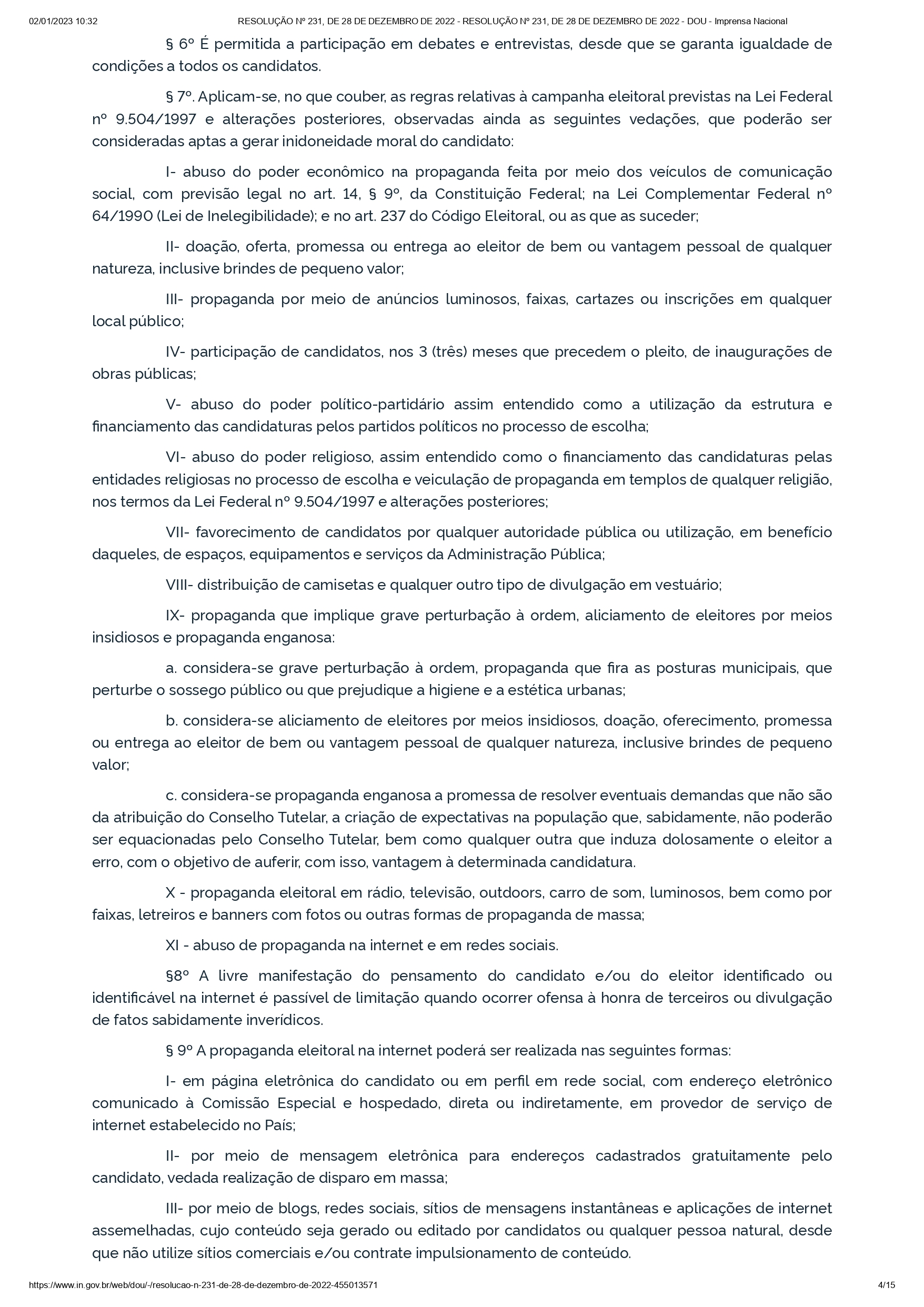 Resolução Conanda nº 231/2022 Resolução Conanda nº 231/2022